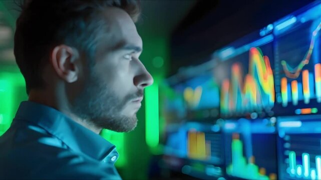Sales manager uses data analytics to optimize team performance and sales efficiency. Concept Data Analytics, Sales Management, Team Performance, Sales Efficiency, Optimization