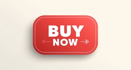 "BUY NOW" Button with White Border on Light Grey Background