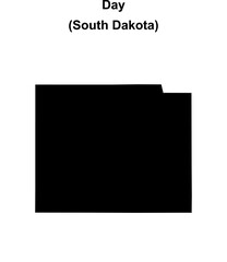 Day County (South Dakota) blank outline map