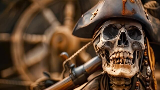 The Intrepid Journey of a Terrifying Skeleton Pirate. Concept Adventure, Skeleton, Pirate, Intrepid Journey, Terrifying