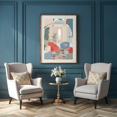 modern living room with sofa