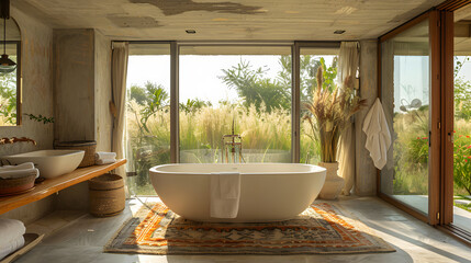 Fototapeta premium Bathroom with Vintage Tub