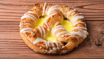 Lemon Glazed Danish Pastry with Icing