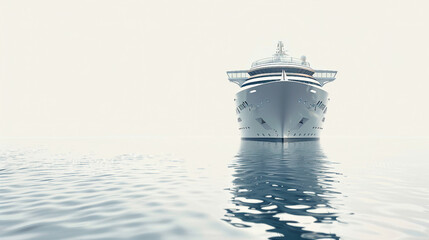 Naklejka premium Ocean Cruise Ship Far View