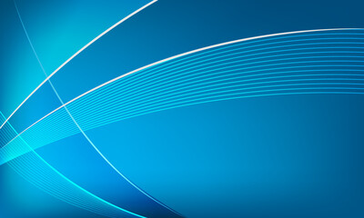 Abstract blue background with flowing lines for futuristic concept. Dynamic waves. vector illustration.