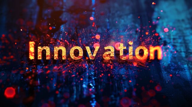 Textured Plaser Technological advancement concept art poster.