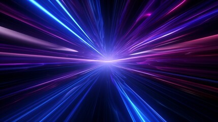 Hyperspace Travel Sci-Fi Concept Illustration