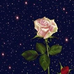 Flowers Floral Rose Romantic Illustration