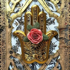 Hamsa Hand of Fatima Hindu Design
