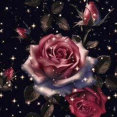 Flowers Floral Rose Romantic Illustration