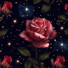 Flowers Floral Rose Romantic Illustration