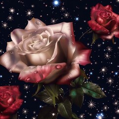 Flowers Floral Rose Romantic Illustration