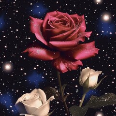 Flowers Floral Rose Romantic Illustration