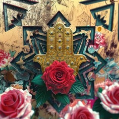 Hamsa Hand of Fatima Hindu Design