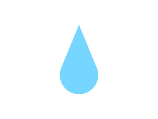 幾何学的しずくマーク：水色