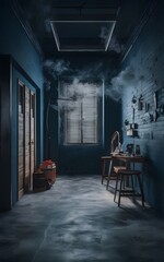 old abandoned building background