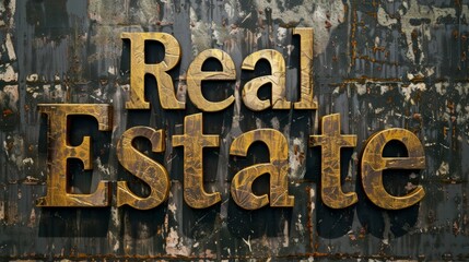 Venetian Plaster Home buying concept art poster.