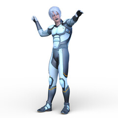 サイバーマン　3DCGレンダリング