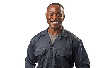 Afro american men mechanic on transparent background png cutouts. Images for graphic designers. Image for flyers. Topics related to mechanic. Mechanic world. Job offer. Recruitment. Africa. Afro.
