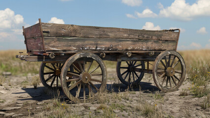 Obraz premium realistic high-resolution photo of cart, with detailed background