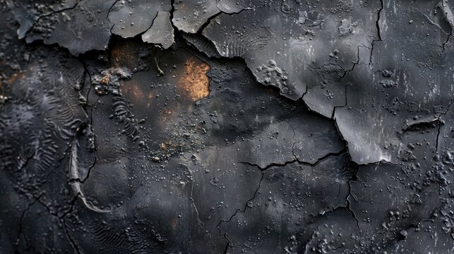 Textured background design of burnt concrete wall