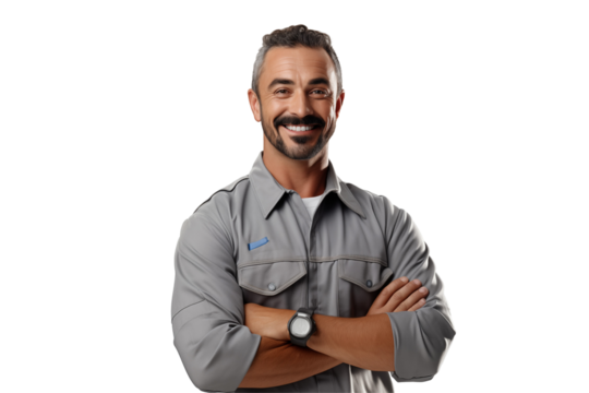 European men mechanic on transparent background png cutouts. Images for graphic designers. Image for flyers. Topics related to mechanic. Mechanic world. Job offer. Recruitment. European.