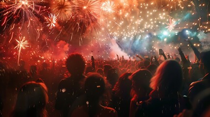 crowd at concert with great atmosphere