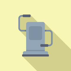 Fototapeta premium Ski trainer machine icon. Flat illustration of ski trainer machine icon for web design