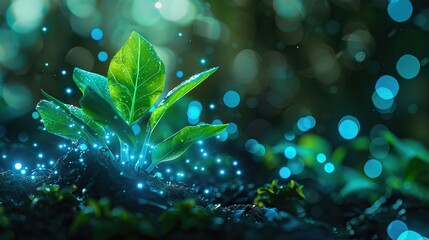 Gardener hands preparing soil for seedling in ground. AI generated illustration