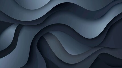 A gray-blue abstract background highlights a modern design with plenty of room for copy