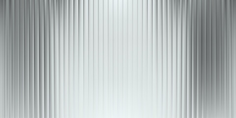 Fototapeta premium Acrylic glass effect. Blurred frosted reed plate. Premium cosmetic window panel. Metal embossing seamless sheet. Stained silver striped paper. Modern iridescent y2k ice material display close-up.