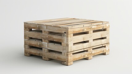 Cargo box on white background. Isolated 3D illustration stock photo Box - Container, Three Dimensional, Cardboard,