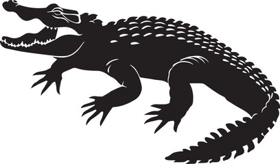 crocodile with a background