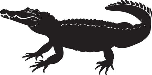 crocodile with a background