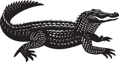 crocodile with a background