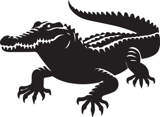 crocodile with a background