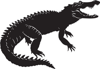 crocodile with a background