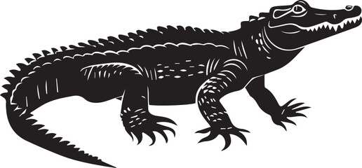 crocodile with a background