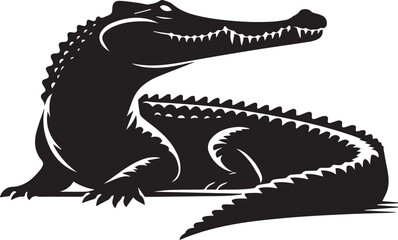 crocodile with a background