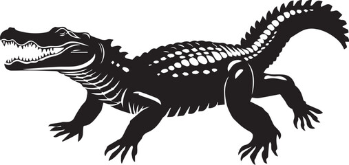 Fototapeta premium crocodile with a background