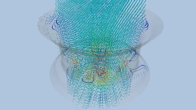 CFD simulation Computational fluid dynamics - Rime of tire airflow simulation