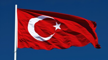 Honoring 30 ağustos: victory day in turkey, national holiday featuring flag as symbol of republic. zafer bayramı celebrates nation's victory with jubilant festivities