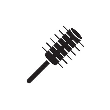 recommend clip art: Round brush icon design, isolated on white background, vector illustration