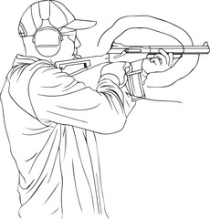 sketch of a child playing the violin