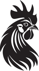 rooster isolated on white background