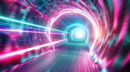 A long tunnel with a bright light at the end, symbolizing hope and guidance