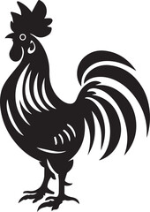 rooster isolated on white background