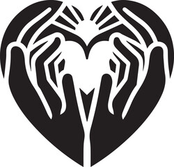 silhouette of a couple with heart