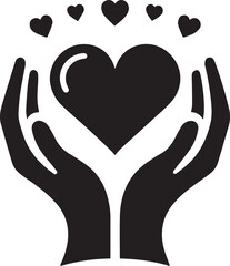 silhouette of a couple with heart