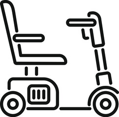 Modern electric scooter enabling convenient and accessible transportation for individuals